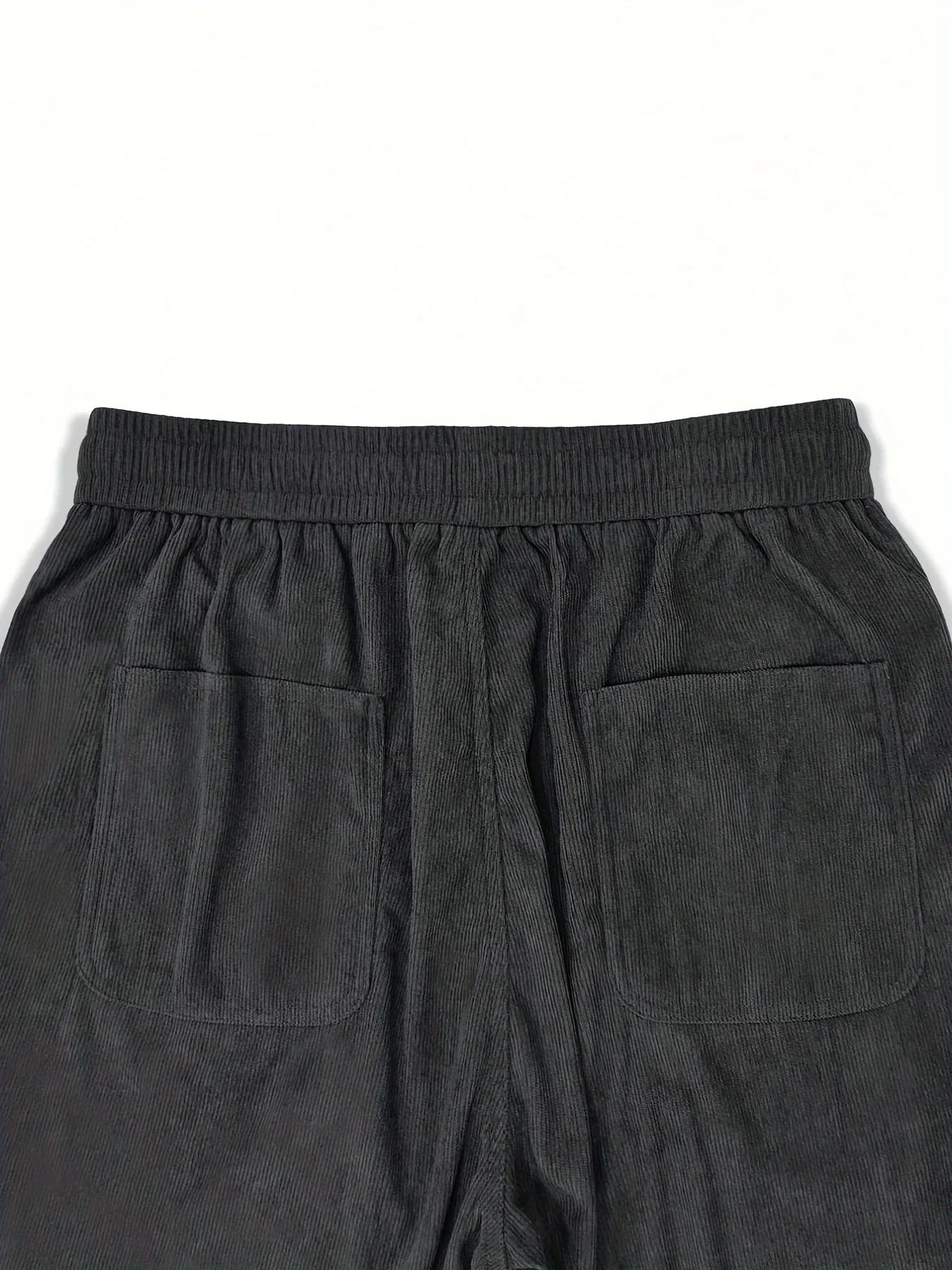 Men’s Corduroy Loose Fit Pants – Elastic Waist