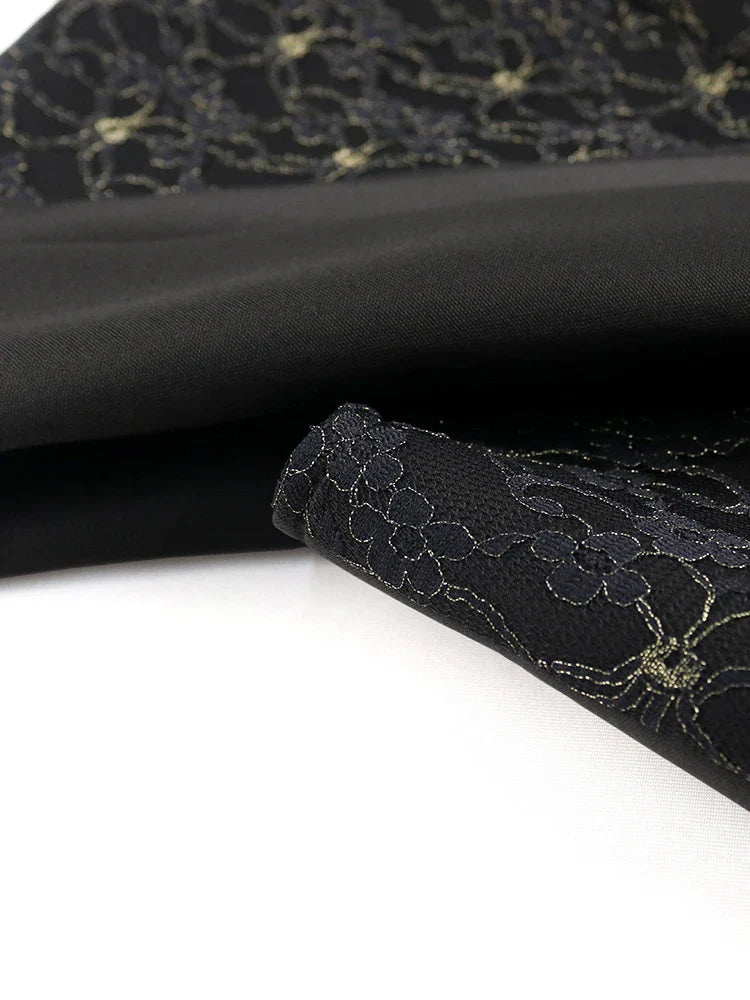 Black Long Prom Dresses High Neck Lace Patchwork Bodycon Women Evening Cocktail Club Party African Gowns Sexy Slit Outfits 2025