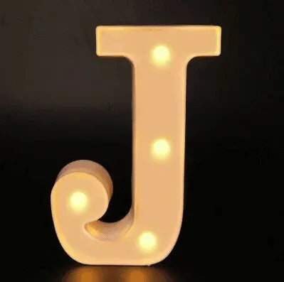 Alphabet LED Night Lights Number Letter Lamp 16cm