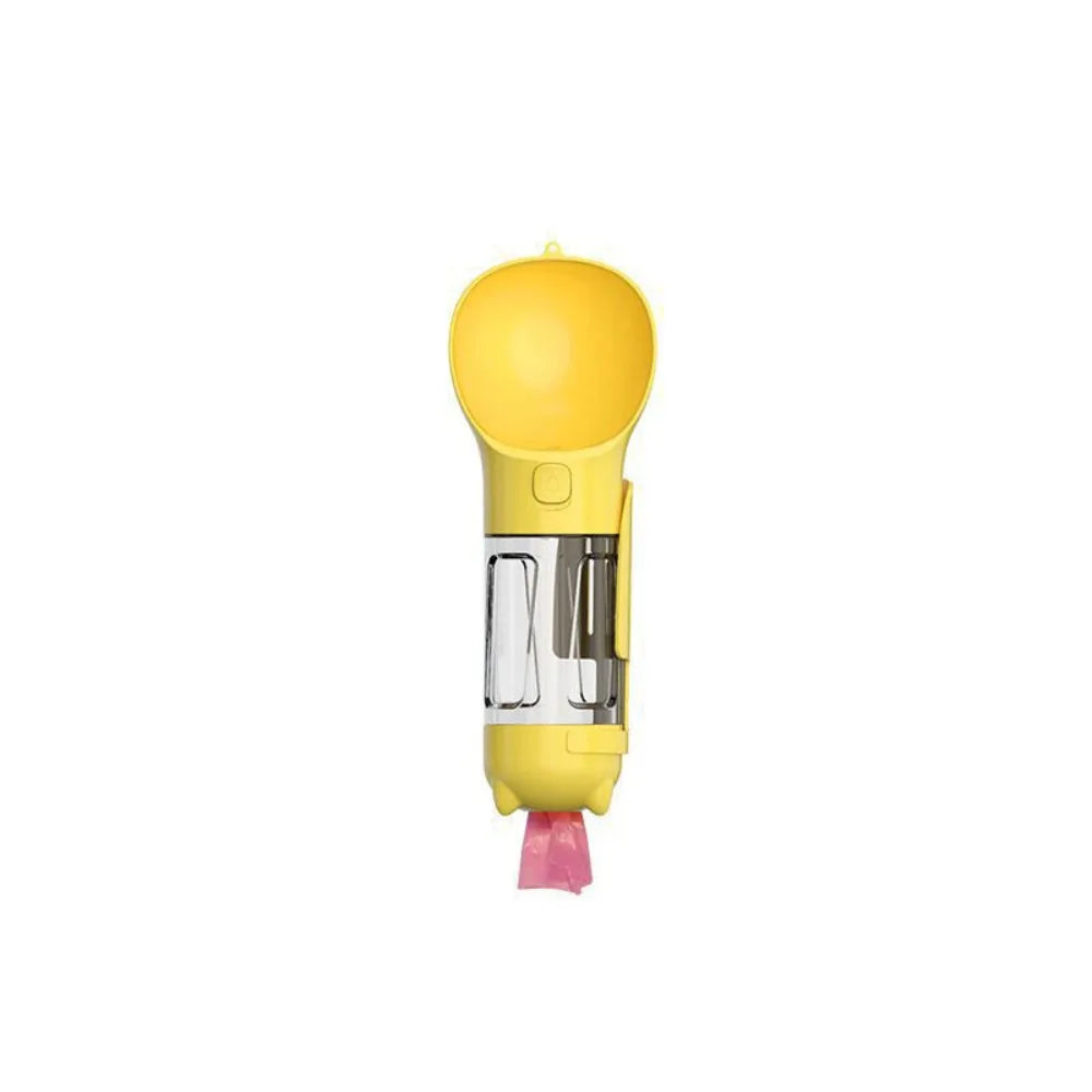 300/500ml Pet Water Food Dispenser 3 in 1 Leak Proof Pet Dog Water Bottle with Trash Bag Box and Shovel Dog Food Feeder Cat