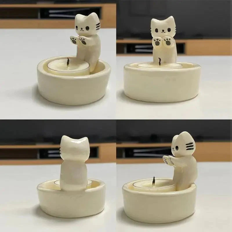 Cat Shaped Aromatherapy Candle Holder