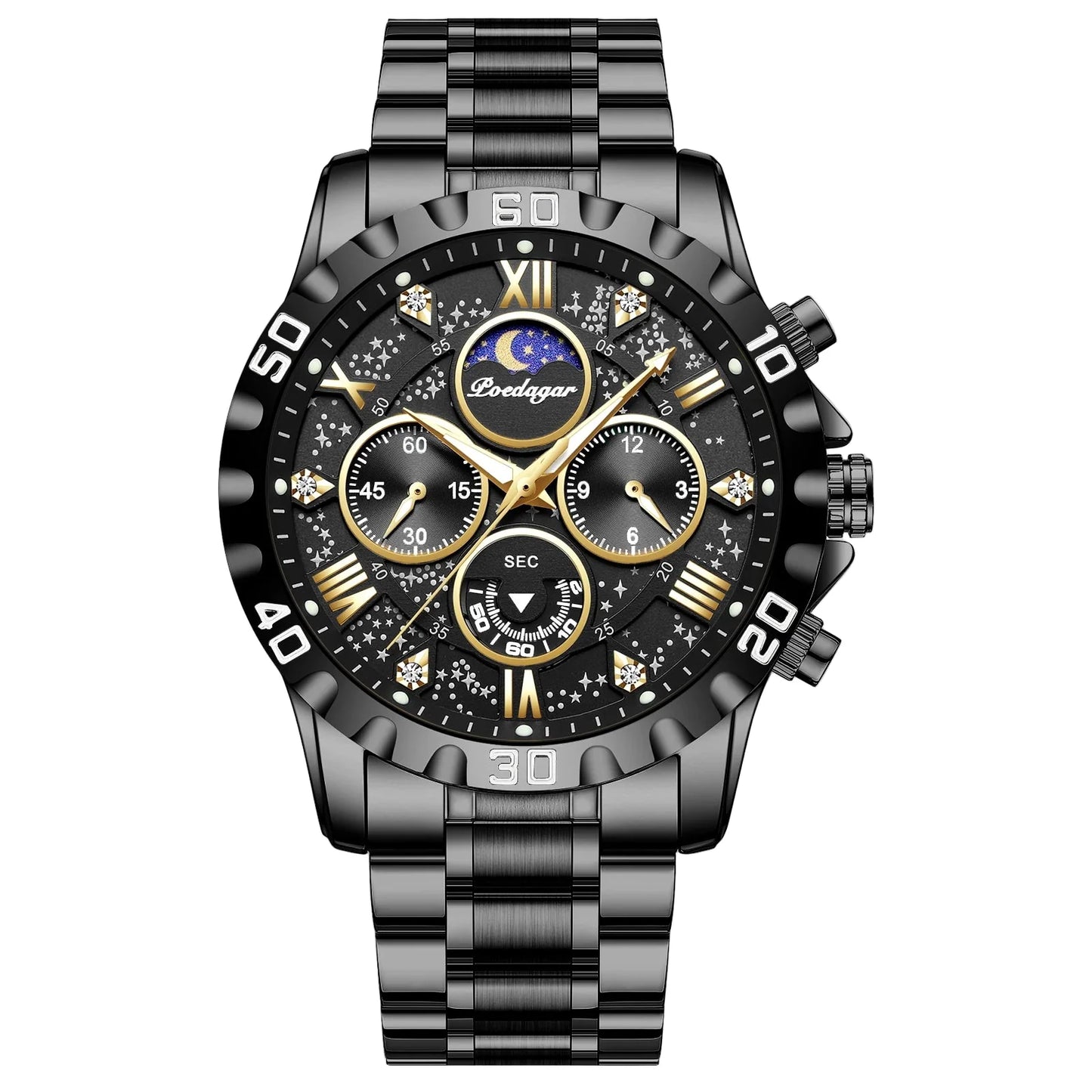 Luxury Watch for Man Quartz Sports Men Watch Waterproof Luminous Stainless Steel Chronograph Men's Watches Clock Reloj