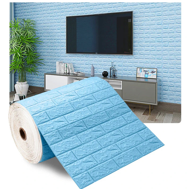 Antique Foam Brick Wallpaper