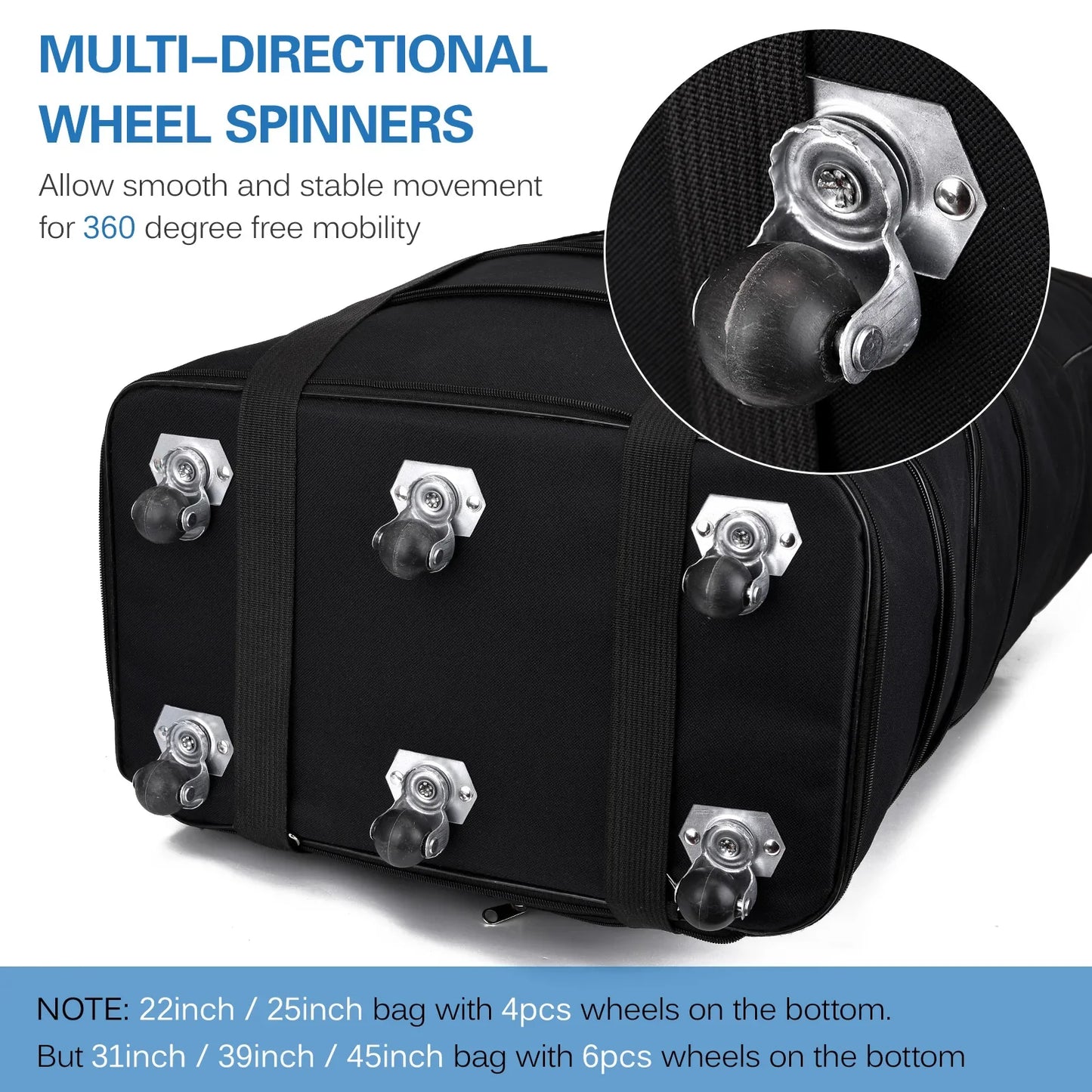Waterproof Portable Travel Rolling Suitcase Air Carrier Bag Unisex Expandable Folding Oxford Suitcase Bags With Wheels