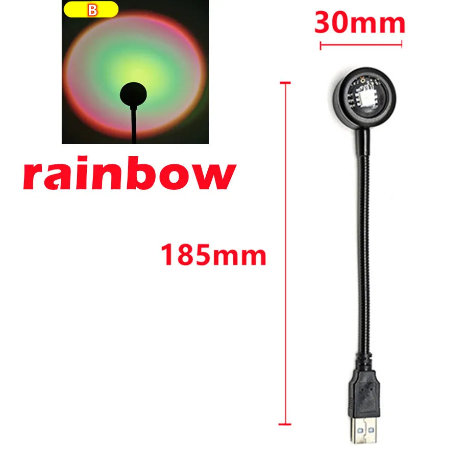 USB Sunset Lamp Projector