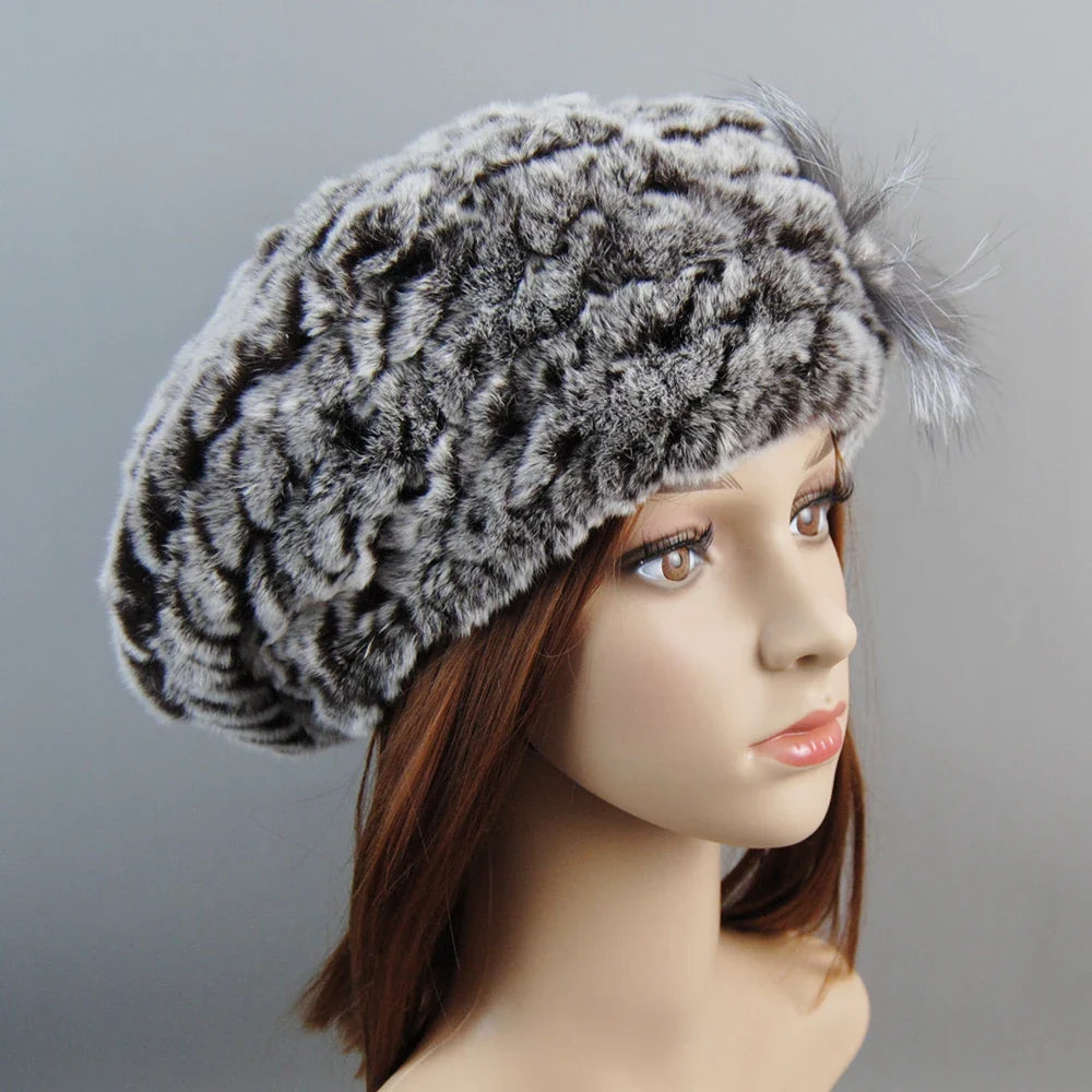 Winter Women's Faux Fur Hats And Scarves