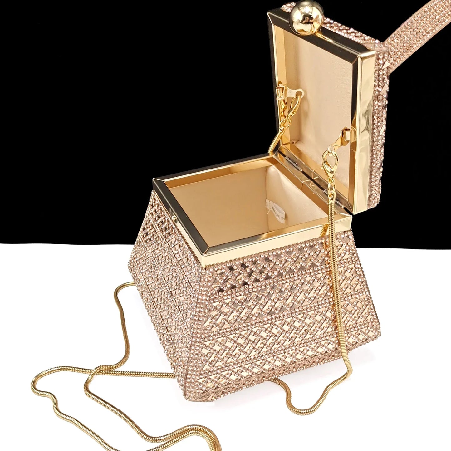 Fashionable Women's Rhinestone-encrusted Party Shoes And Special bag