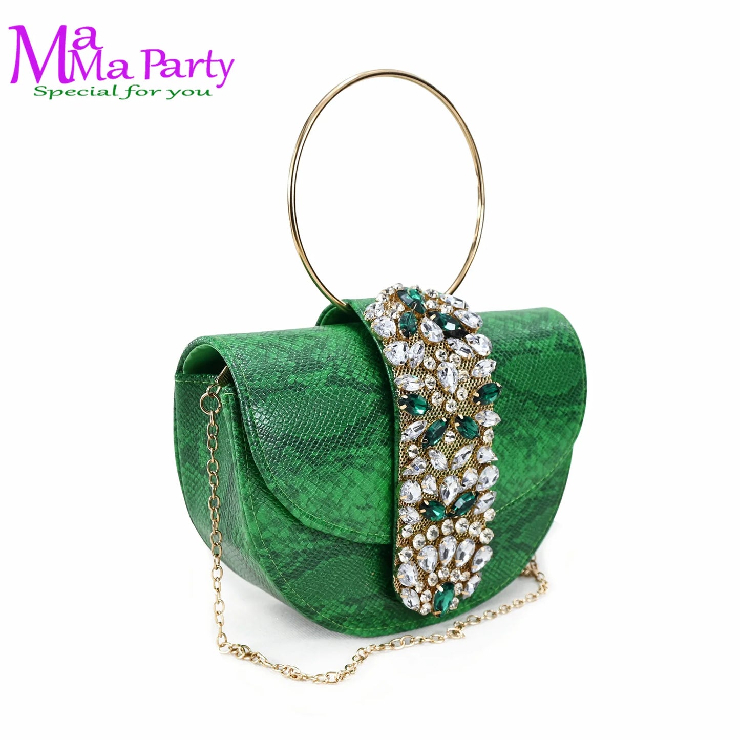 2025 Autumn New Design Specials Italian Women Shoes and Bag Set Comfortable Mid Heels With Rhinestone in Yellow Color