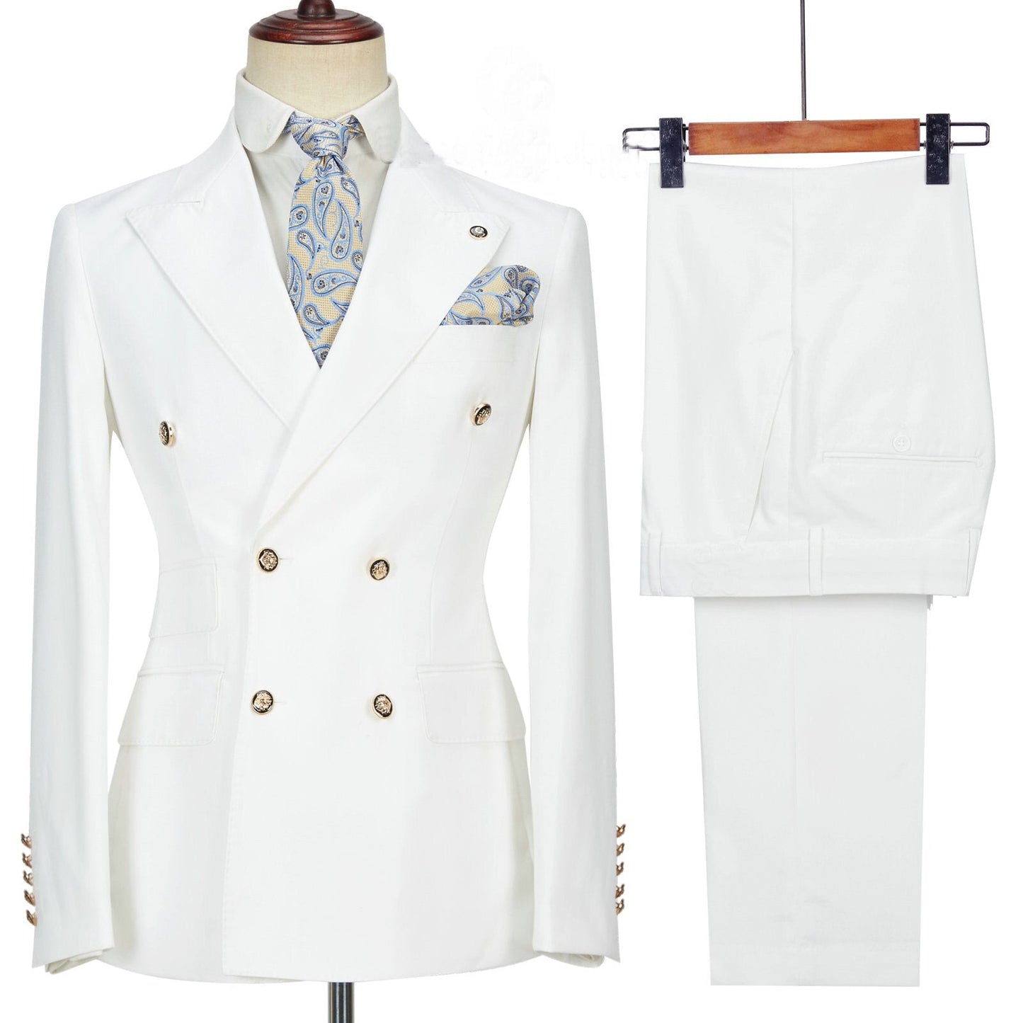 Fashion Design Men Suits Business Costume Homme Wedding Dress Groom Tuxedo Terno Slim Fit Prom Double Breasted Blazer