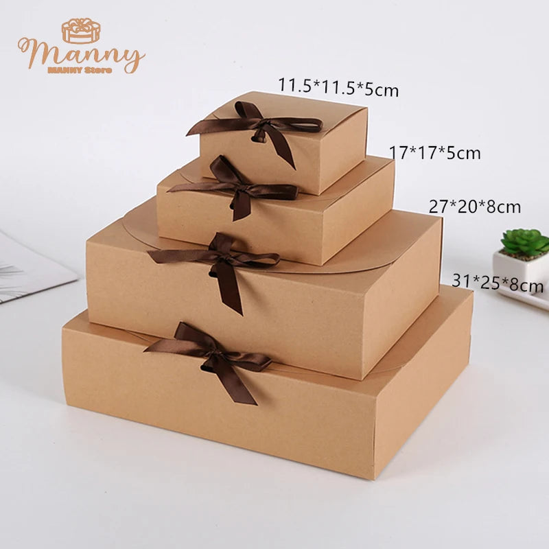 5pcs/10pcs/Lot black Colour Gift Box Small Gifts Packaging Box Blank Kraft paper Custom Sizes And Printed Logo Pattern