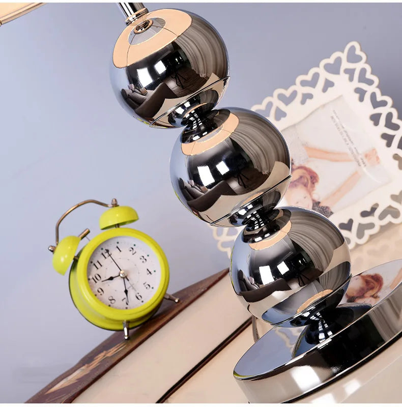 Modern Table Lamp Living Room Silver Gold