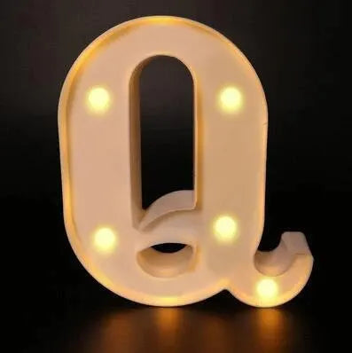 Alphabet LED Night Lights Number Letter Lamp 16cm