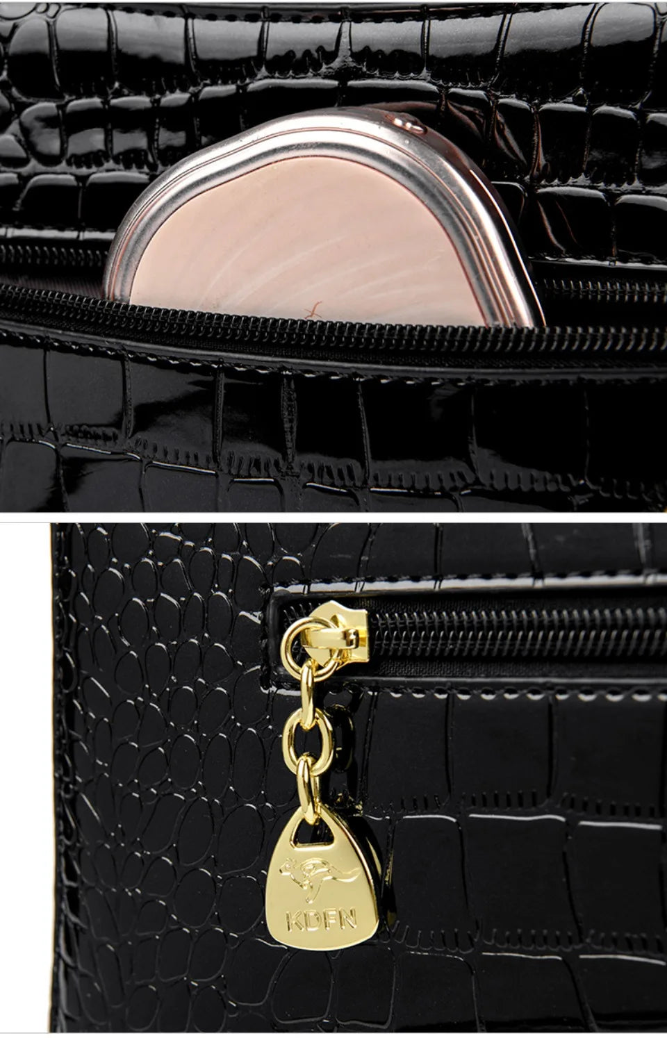 Kangaroo Brand Alligator Pu Leather Shoulder Bag Clutch Hand Bags