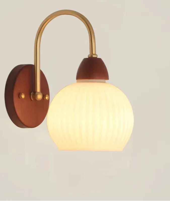 Modern Indoor Wall Light Lamp Suitable Light Fixture Wooden Vintage