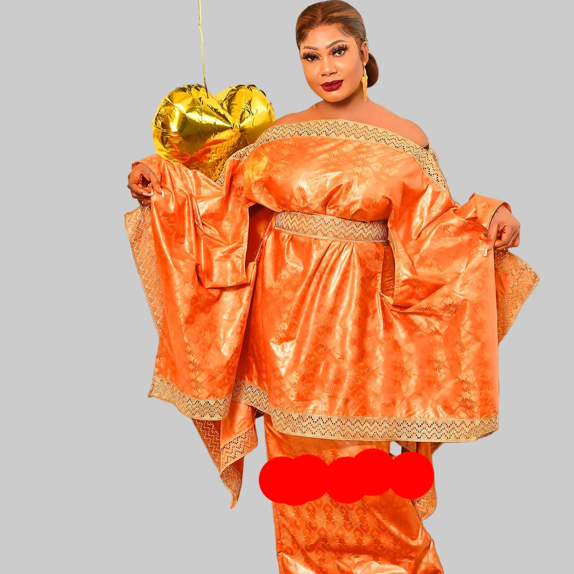 Two Piece Set African Bazin Dress With Loincloths For Women Wedding Bride Party Dress Plus Size Traditional Basin Riche Dashiki