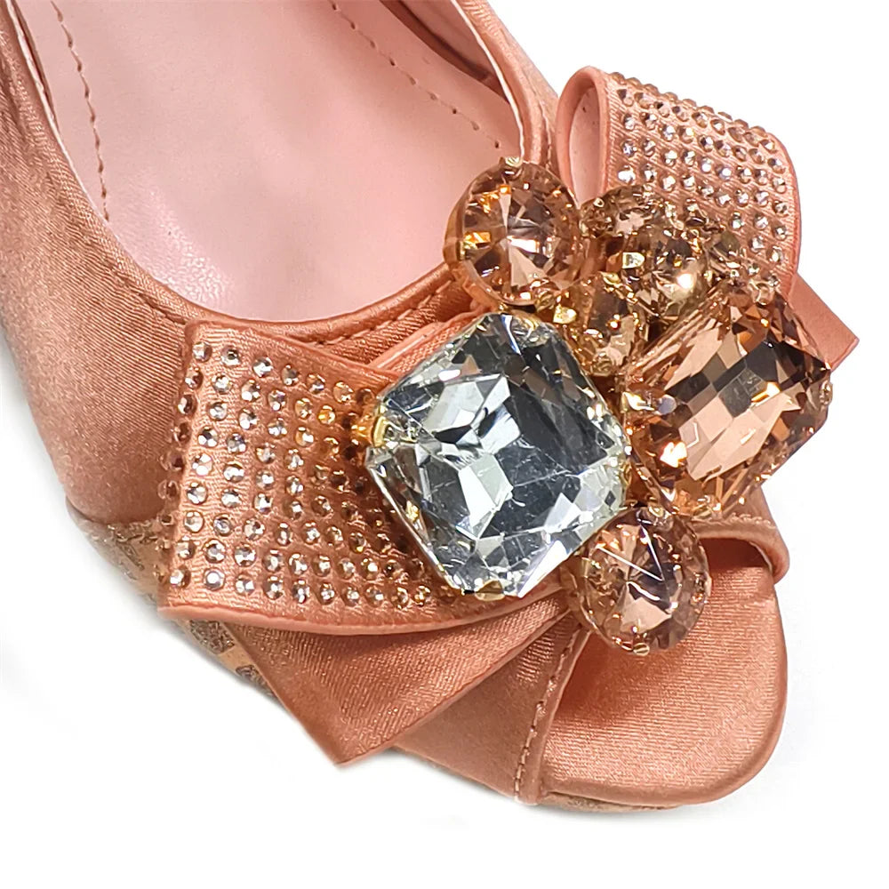 Nigerian Women Heel Party Shoes and Bag Set Royal Blue Colour Rhinestone Handbag Italian Design Wedding INS 2024
