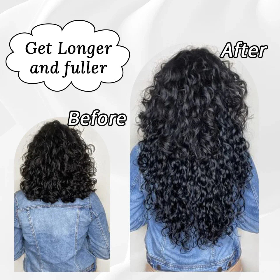 Water Wave Human Hair Bundles Curly Deep Wave 3 Bundles  Brazilian Natural Black Human Hair Remy Hair 100% Human Hair Natural