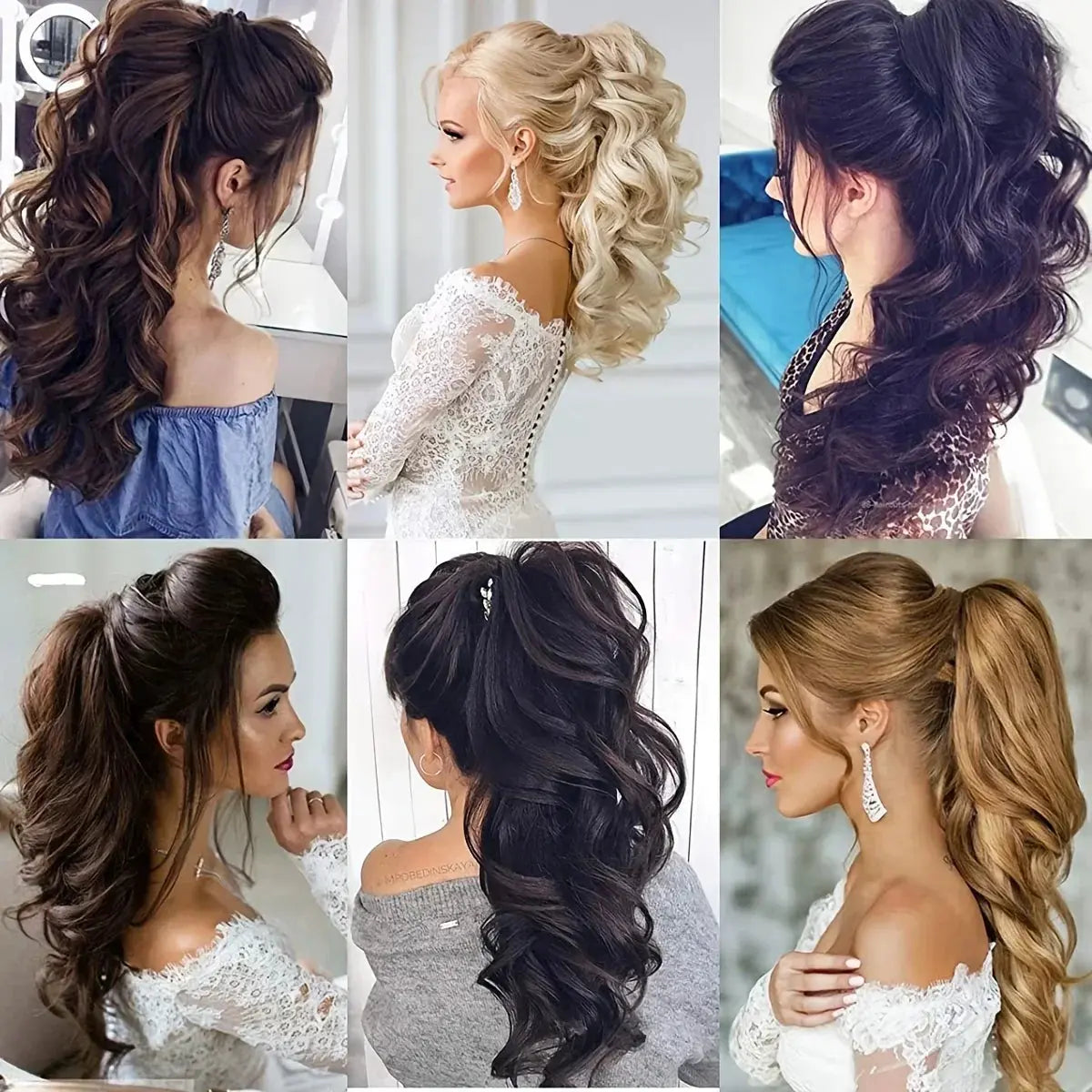 Claw Clip Wavy Ponytail