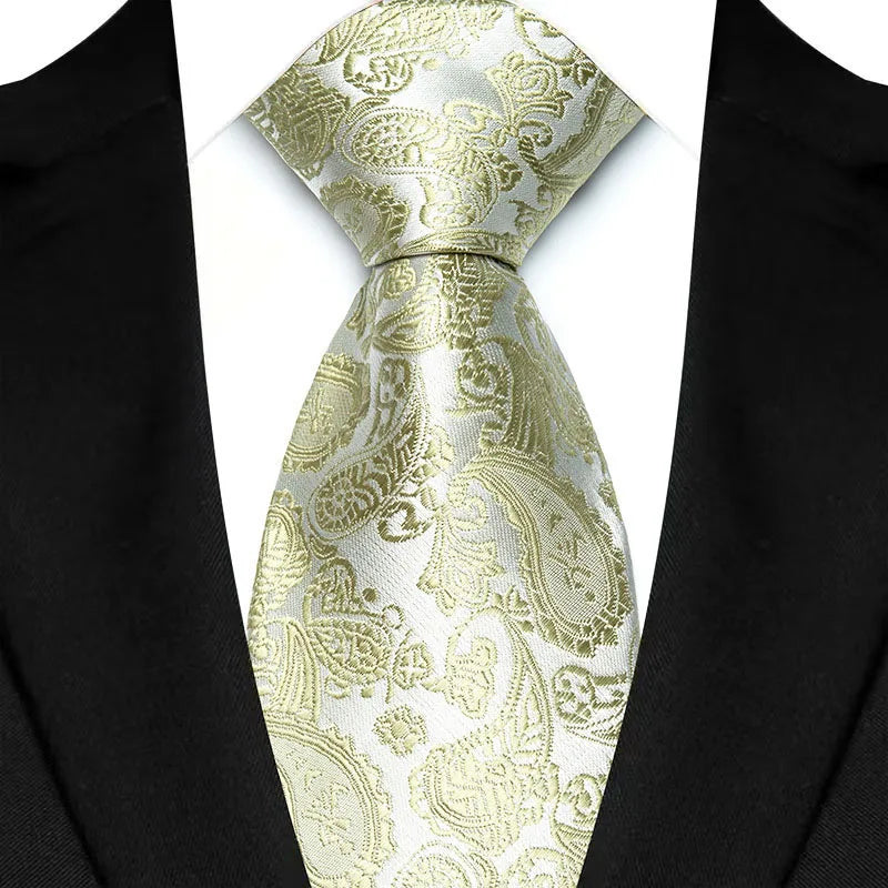 41 Colors 8CM Mens Ties Green Blue Plaid Stripes Floral Classic Business Jacquard Woven Neck ties For Wedding and Party
