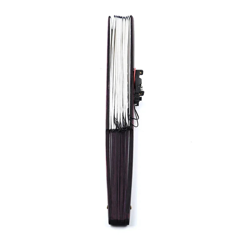 LED Light-Up Foldable Hand Fan – Glowing Neon Bamboo Fan for Dance, Concerts, & Performance Props