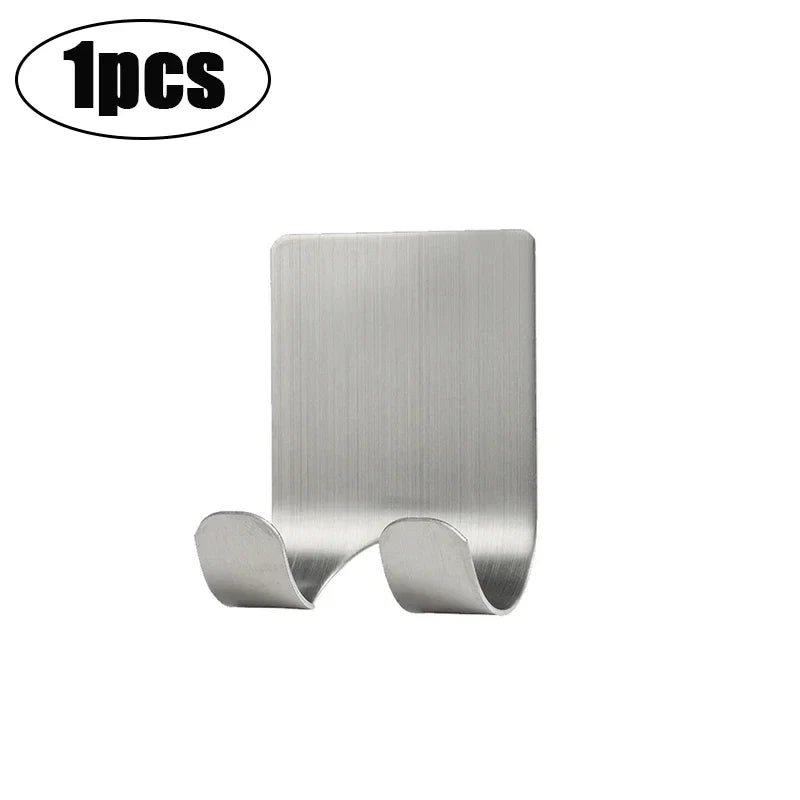 1-4pcs Wall Razor Holder Storage Hook Stainless Steel Men Shaver Storage Rack Shaver Shelf Hanger Stand Razor Blade Holder Hooks
