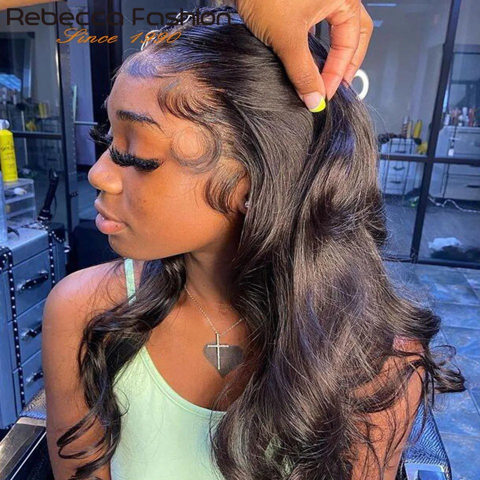 Body Wave Lace Front Wigs 180D Transparent Lace Frontal Wig Human Hair Wigs T Part Lace Wig Brazilian Body Wave Lace Wig
