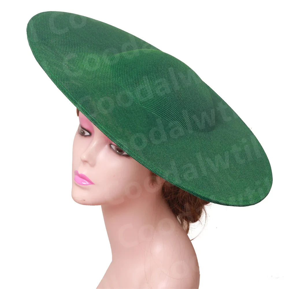 40CM Big Fascinators Base DIY Hair Accessories Hat Women Derby Wedding Headpiece Ladies Church Race Maillinery Cap Supplies