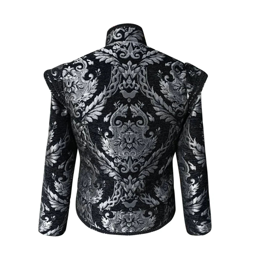 Tudor Men’s Doublet – Renaissance Medieval Noble Prince Jacket with Removable Sleeves