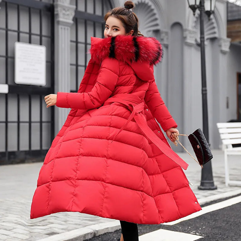 Women's Cotton Padded Warm Thick Parka Jackets