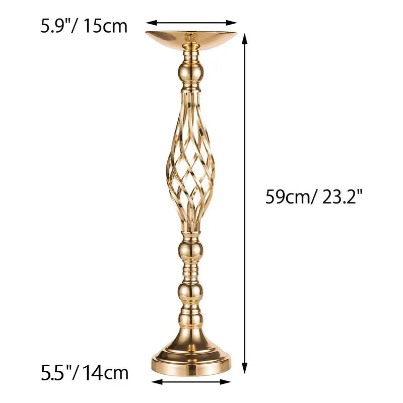 Table Candle Holder  Gold Iron