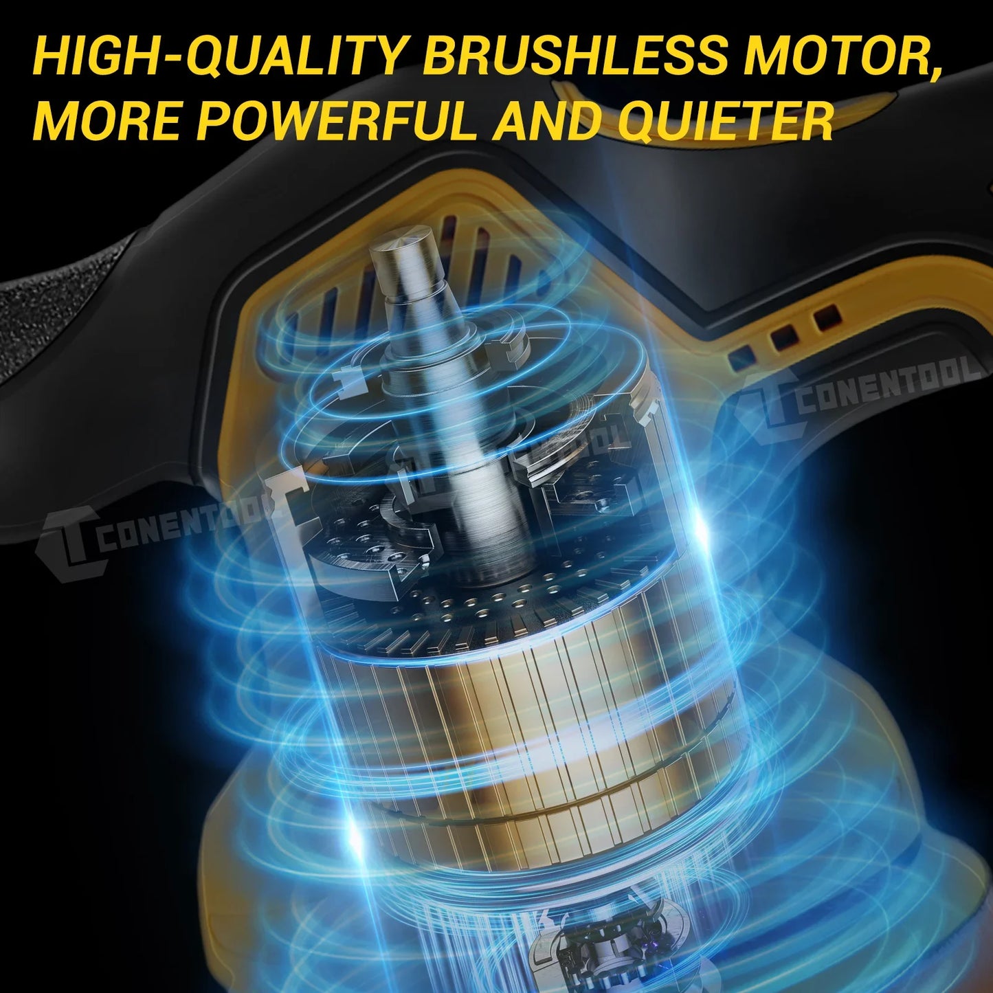 Conentool Cordless 12V Car Polisher Dual Action Wireless Car Polishing Machine Electric Polish Machines Adjustment Power Tools