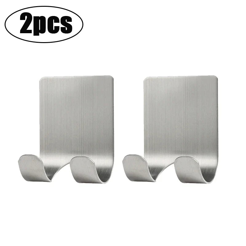1-4pcs Wall Razor Holder Storage Hook Stainless Steel Men Shaver Storage Rack Shaver Shelf Hanger Stand Razor Blade Holder Hooks
