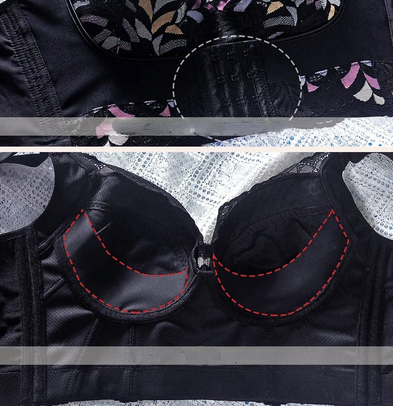 Push Up Padded Bras Voor Vrouwen Kant Beha Voeg Twee Beugel Beha Cup Plus Size Bras Voor Vrouwen Floral 32d Bra Womens Lingerie