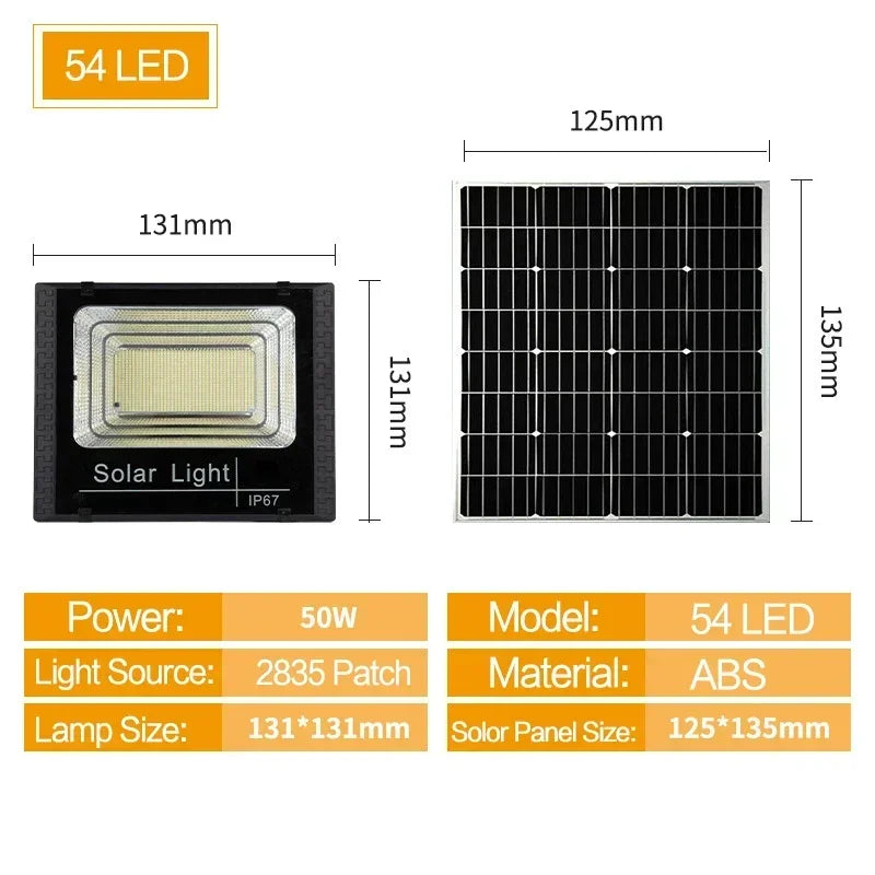 Solar Flood Lights Outdoor  with Remote Control