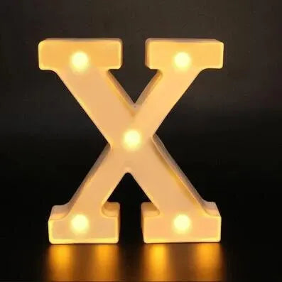 Alphabet LED Night Lights Number Letter Lamp 16cm