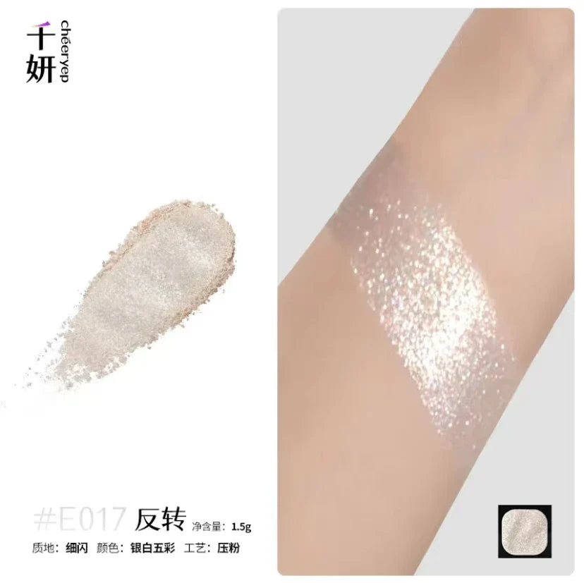 Qianyan Monochrome Eyeshadow Cheeryep Chameleon Highlight Pearlescent Highgloss Eye Shadow Matte Self Assembled
