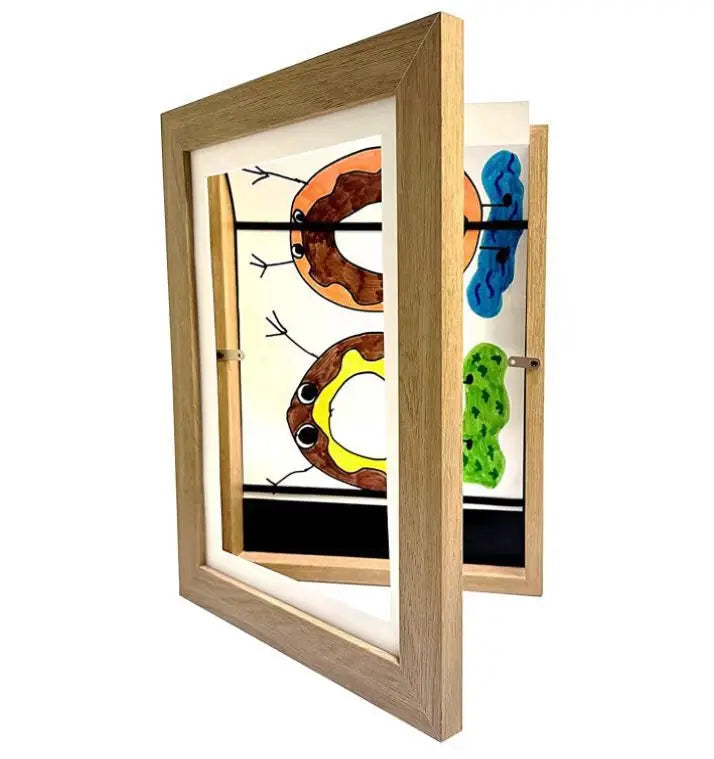 Magnetic Kids Art Frame – Front-Opening Display for Drawings & Photos