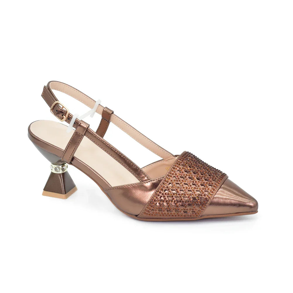 Women's Italian Shoes and Matching Bags Sets Decorated with Rhinestone Fashion