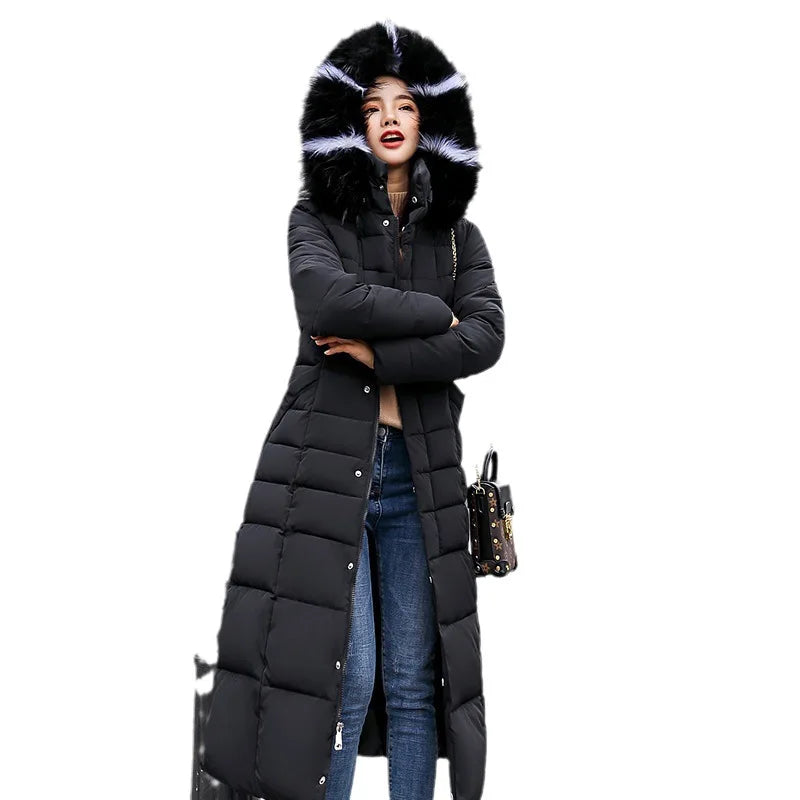 Women's Cotton Padded Warm Thick Parka Jackets