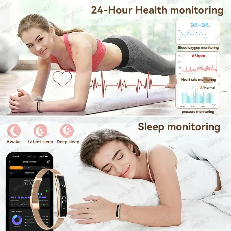 Health & Fitness Smart Bracelet with Heart, Sleep & Activity Tracking