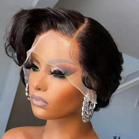 Short Pixie Cut Wigs 13x4 Lace Front Human Hair