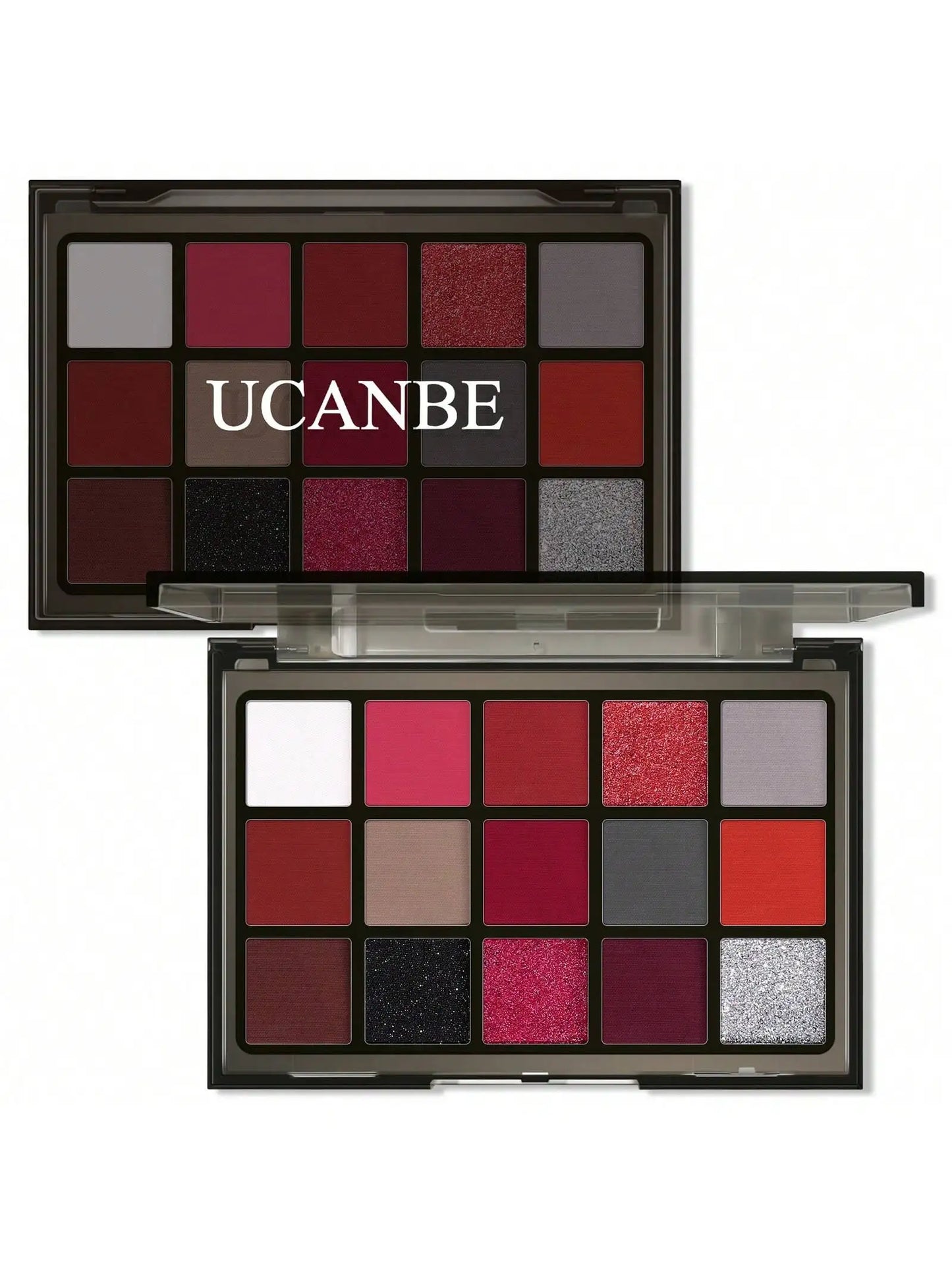 UCANBE 15 Shades Eyeshadow Palette Purple Chameleon Shimmer Glitter Matte Matellic Eye Shadow Makeup Palette Halloween Makeup