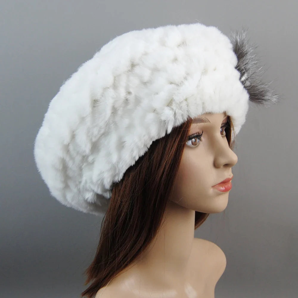 Winter Women's Faux Fur Hats And Scarves
