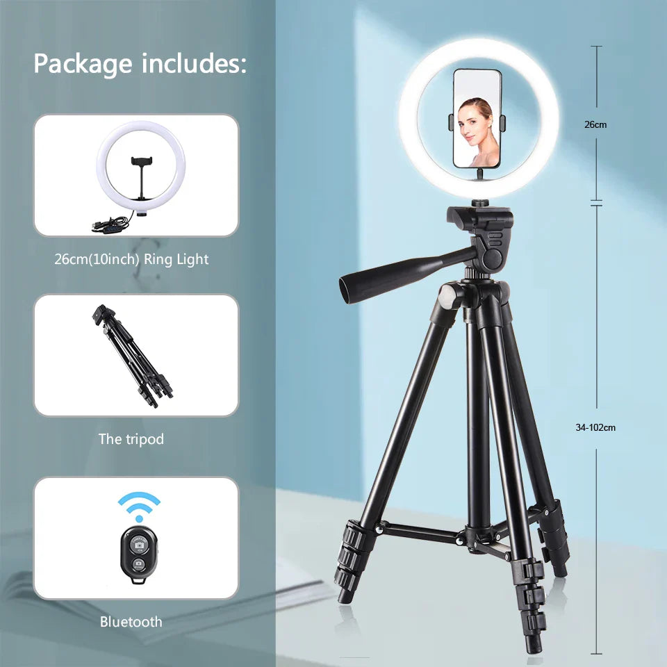 Photo Led Selfie Ring Light Phone Remote Control