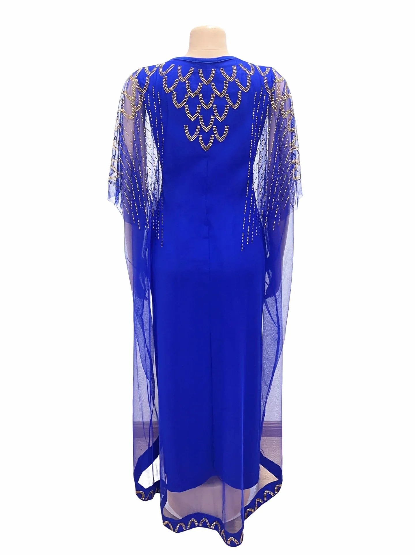 African Dresses For Women Short Sleeve Turkey Diamonds Evening Wedding Party Floor Length Dress Muslim Africa Clothes 2023