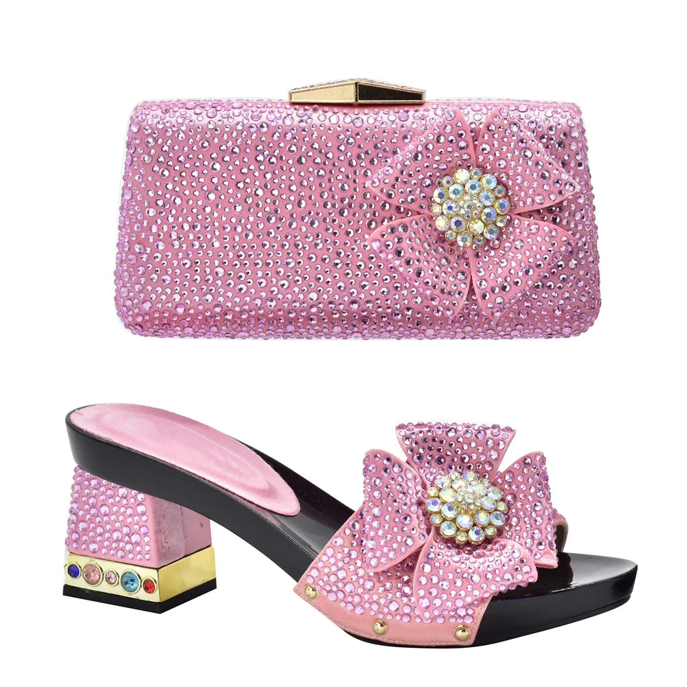 New Arrival Italian Shoes and Bags Set Envio Gratis African Matching Shoes and Bags Italian In Women Nigerian Women Wedding Shoe