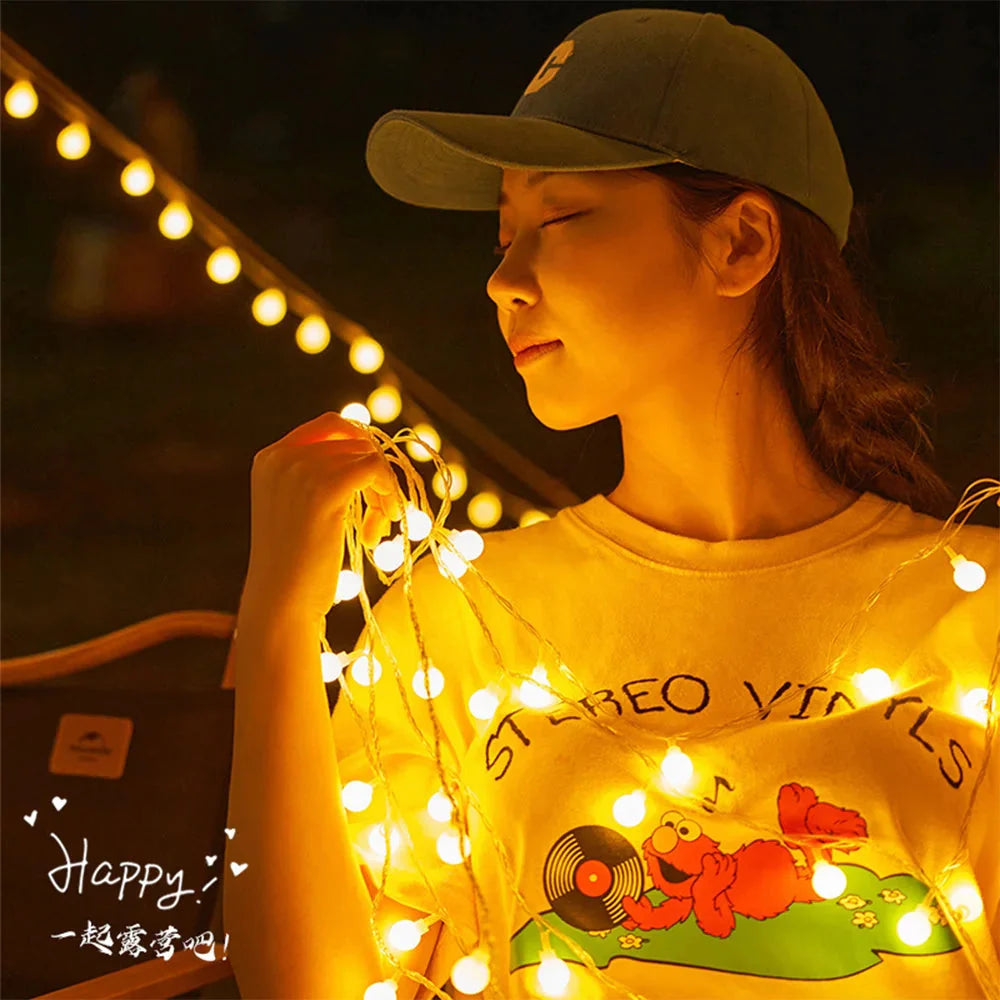 String Lights Camping Lamp Outdoor