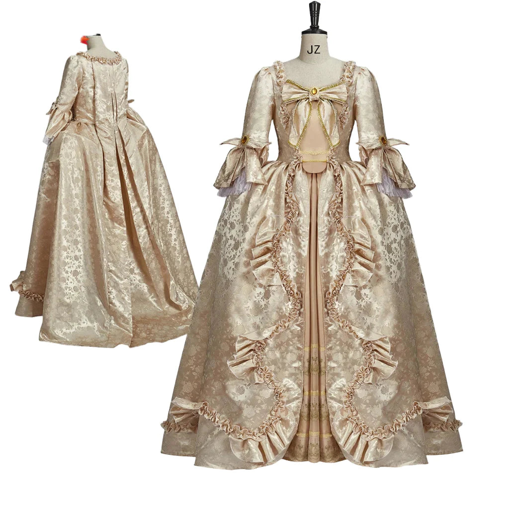 Victotian Royal 18th Century Georgian Dress Rococo Baroque Marie Antoinette Ball Dresses Vintage Ball Gown