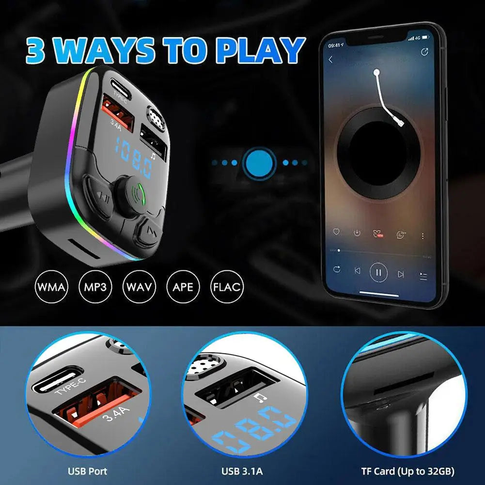 Car PD Type-C Dual USB 3.1A Fast Charger