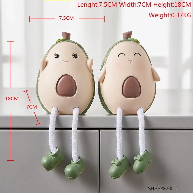 Nordic Cute Resin Hanging Dolls – Sitting Figurine Ornaments for Home Décor